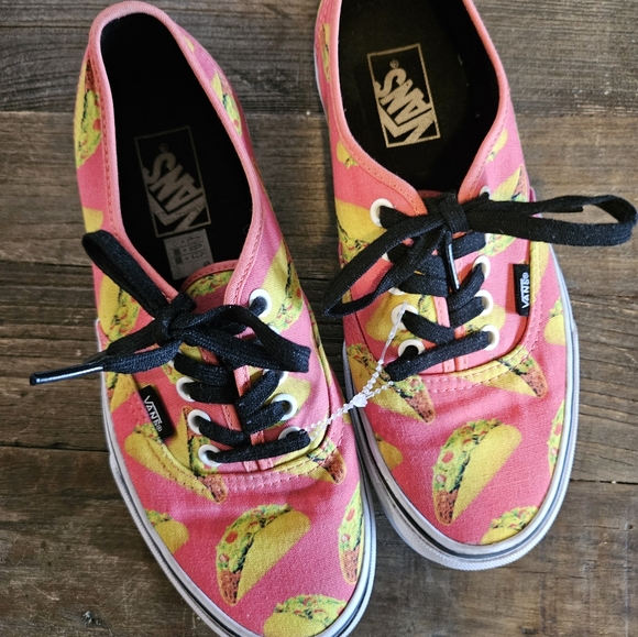 COPY - LOVE TACOS ? Vans like new 6&1/2. TACO TUESDAY LOOK!! - Picture 3 of 3